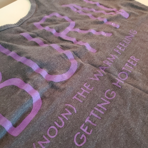 Feel the BURN workout crop top glitter - Picture 10 of 10